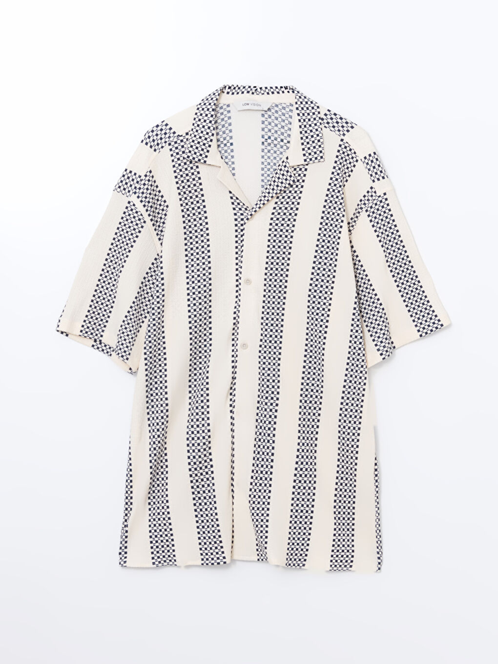 Regular Fit Short Sleeve Patterned Men's Shirt-4