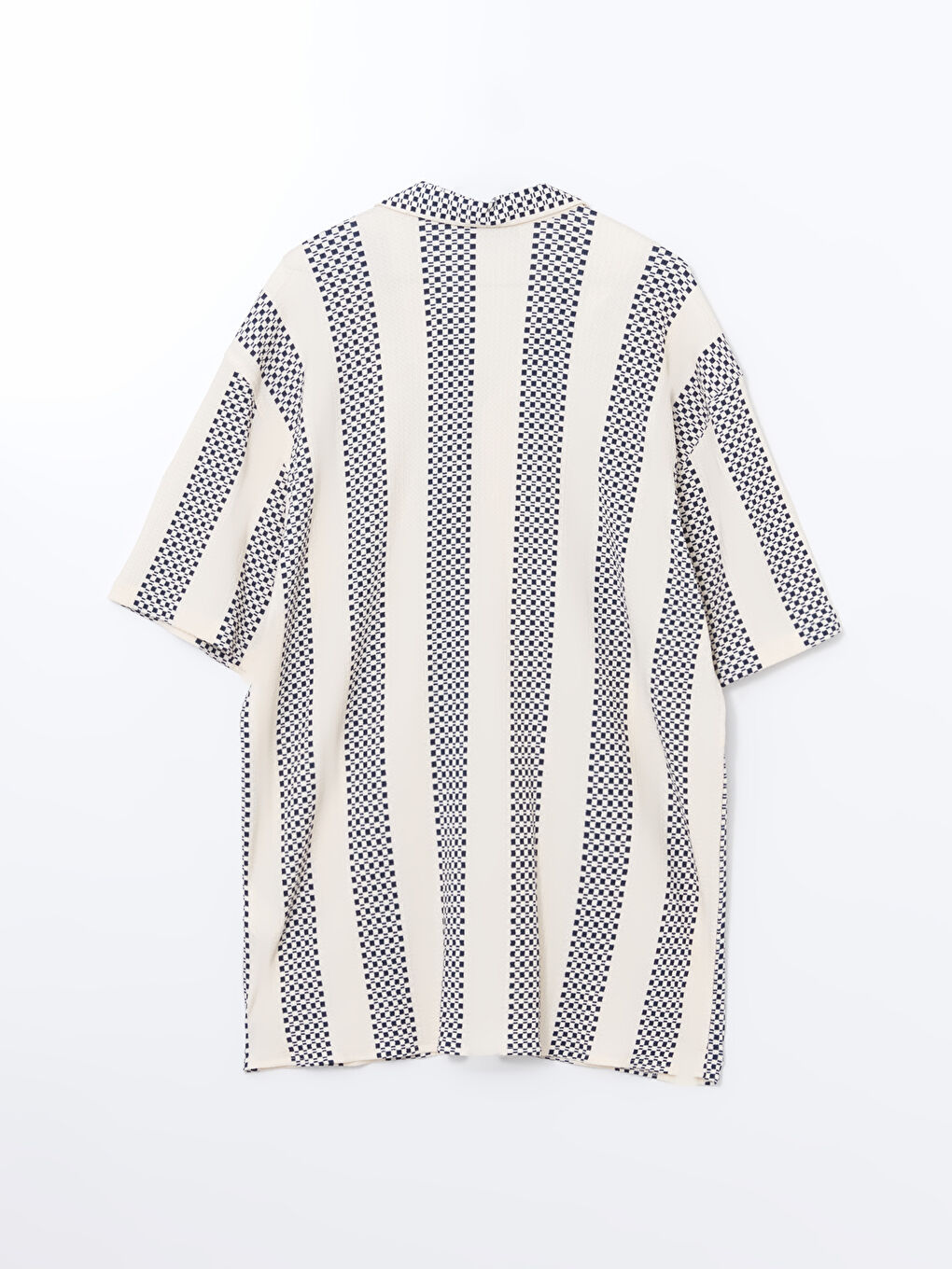 Regular Fit Short Sleeve Patterned Men's Shirt-5