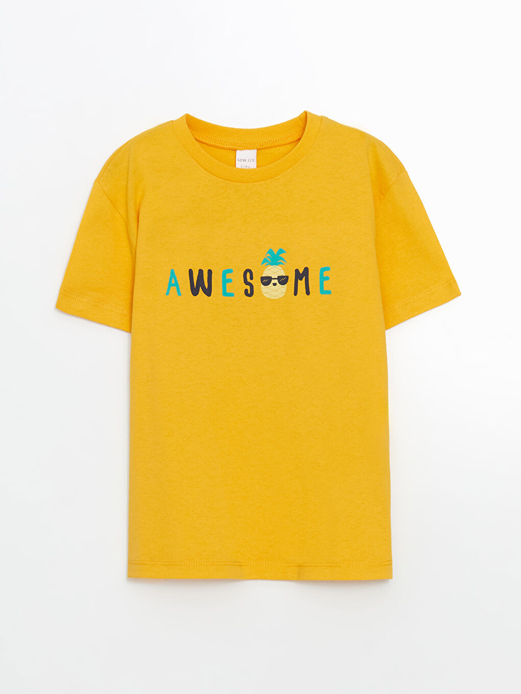 LCW ECO Crew Neck Printed Boys' T-Shirt -S5HG07Z1-FVD