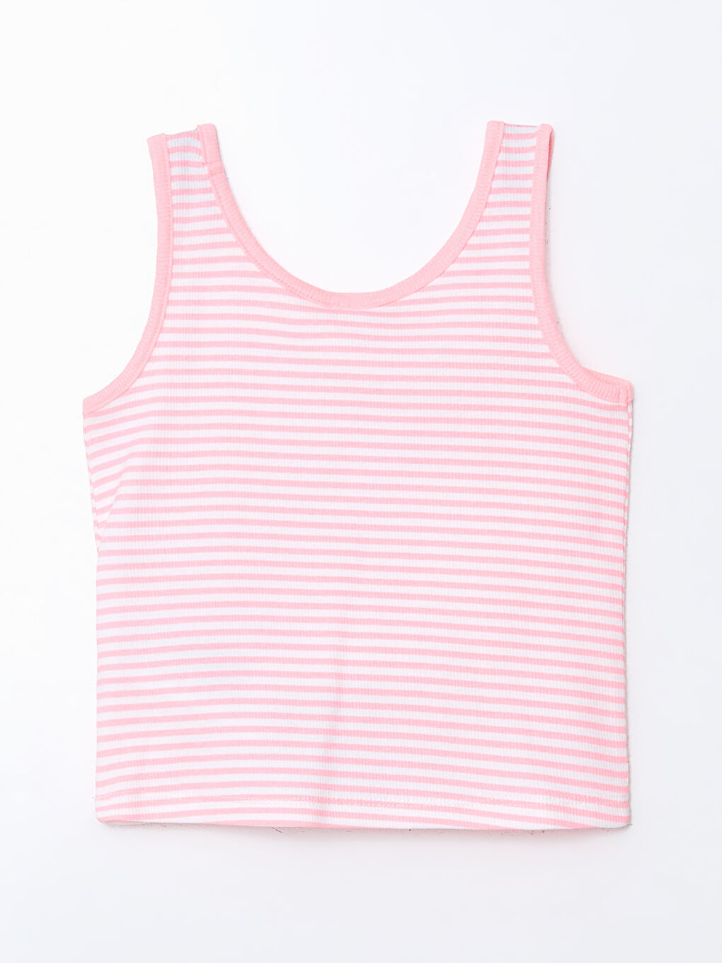 Crew Neck Embroidered Embroidered Girls' Tank Top -S5HG09Z1-LHK