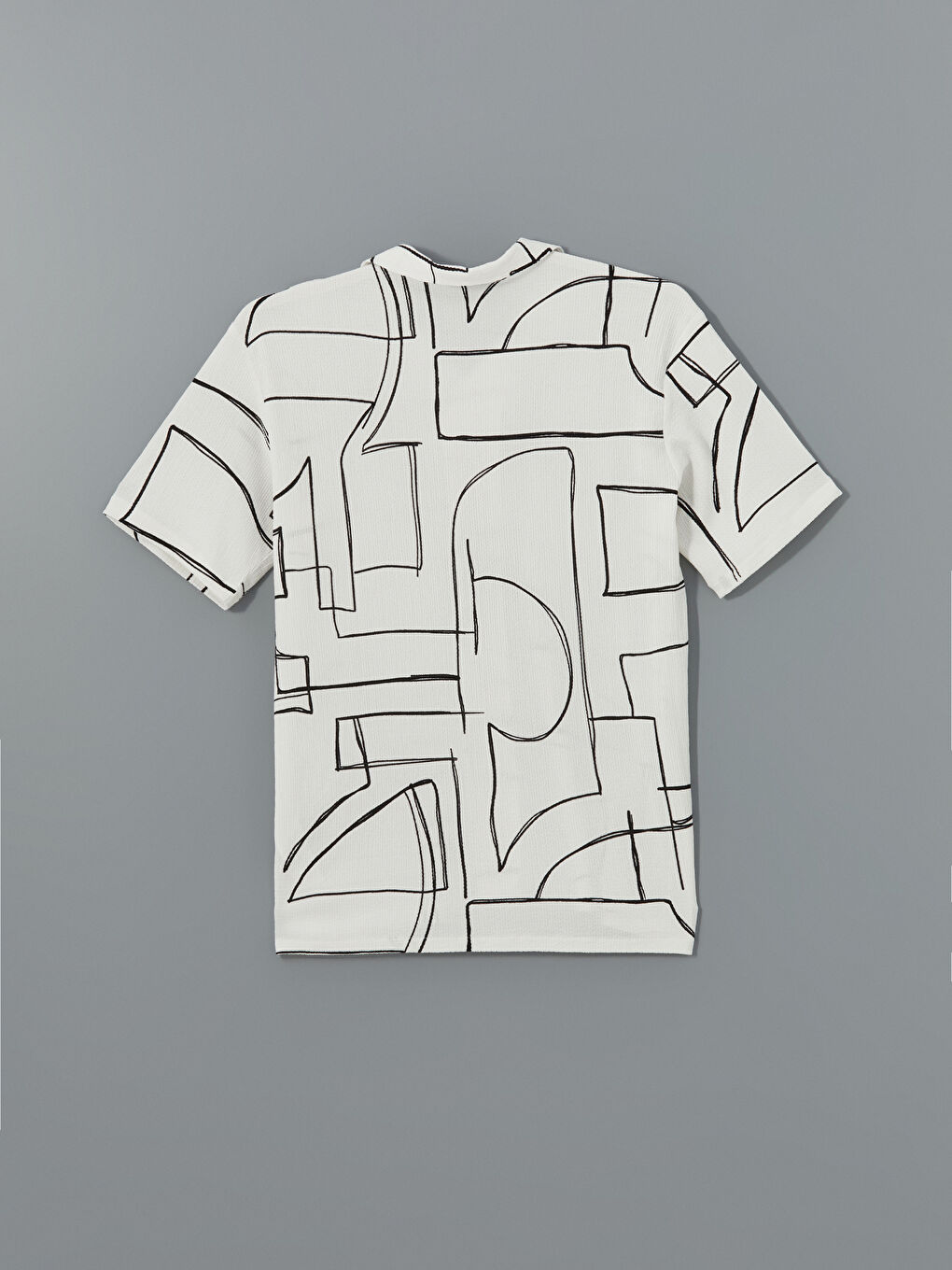 کراس فیتی ئاسایی قۆڵ کورت نەخشدار بۆ پیاوان-5