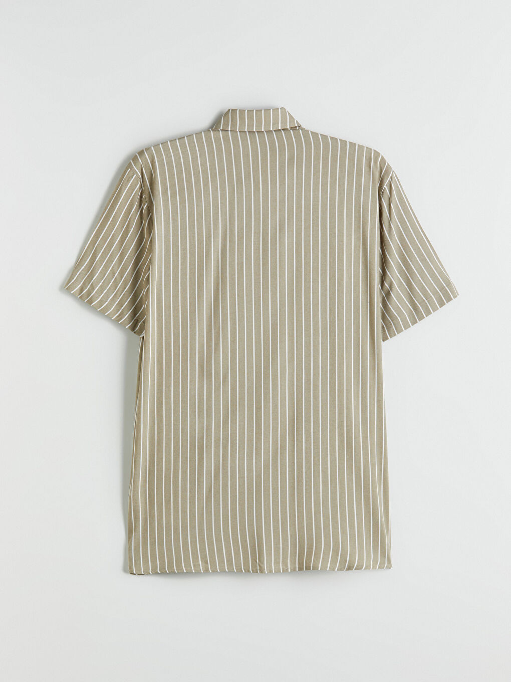 Regular Fit Short Sleeve Striped Men's Shirt-5