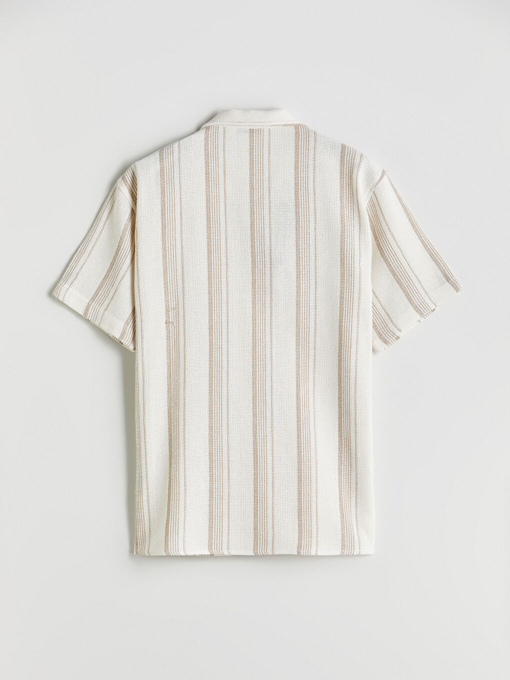 Regular Fit Short Sleeve Striped Men's Shirt-10