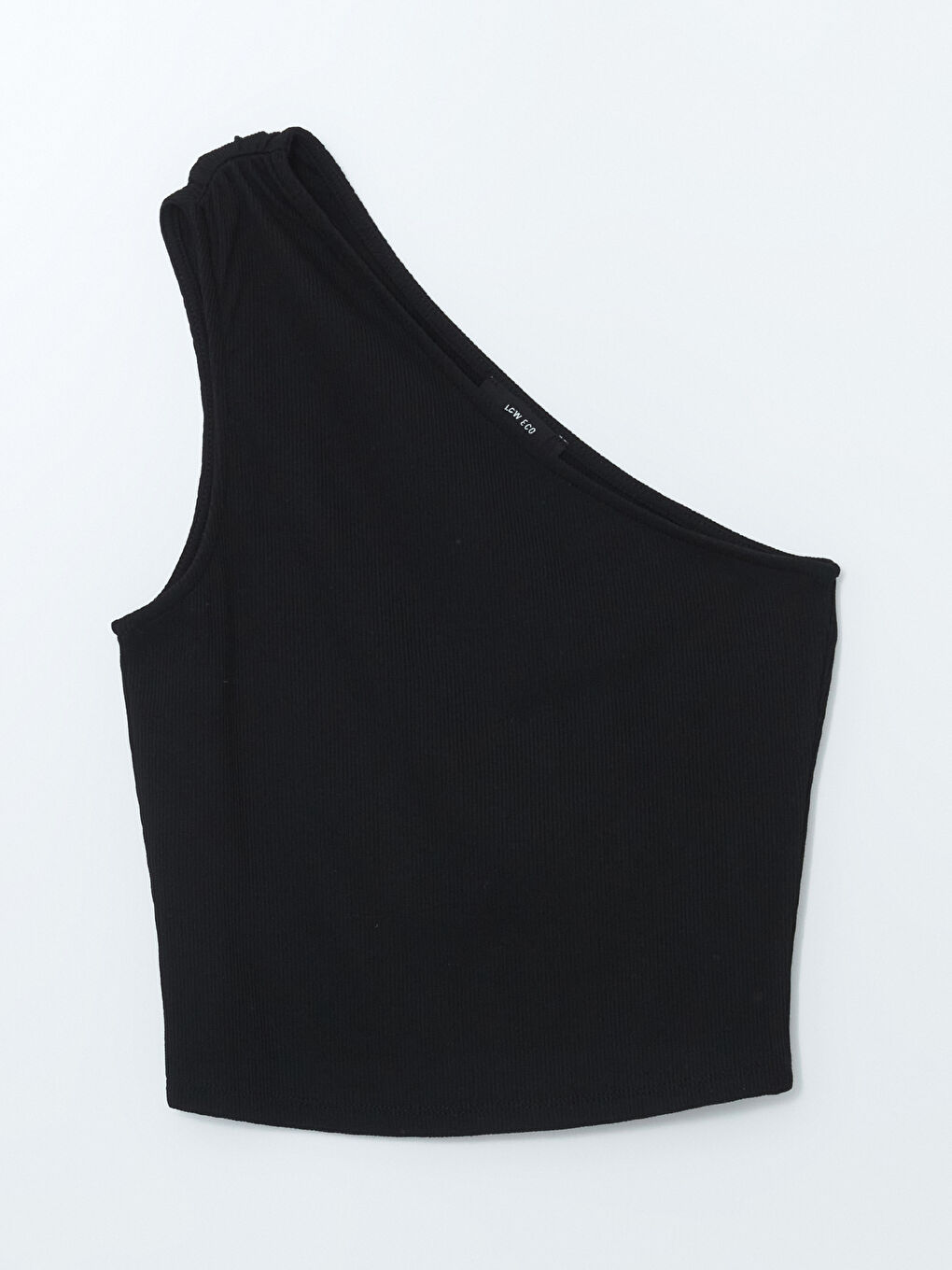Women's One Shoulder Plain Tank Top -S5HG32Z8-CVL