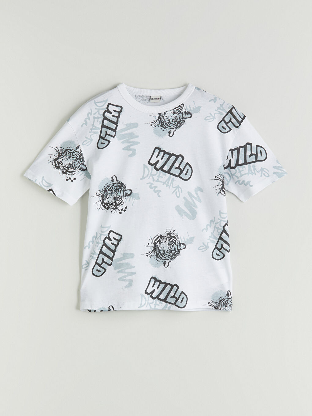 LCW Kids Crew Neck Printed Short Sleeve Boys' T-Shirt -S5HG36Z4-LRW