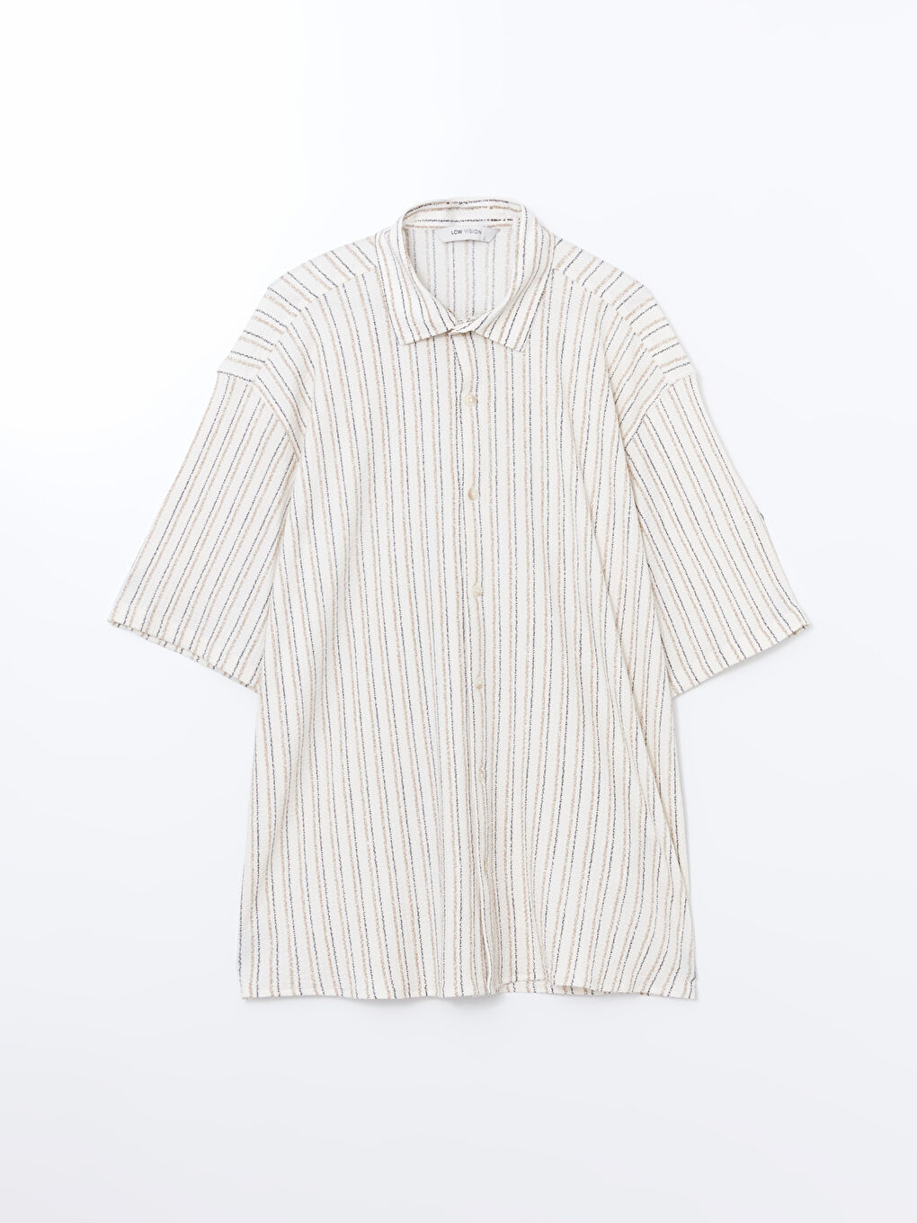 Regular Fit Short Sleeve Striped Men's Shirt-8