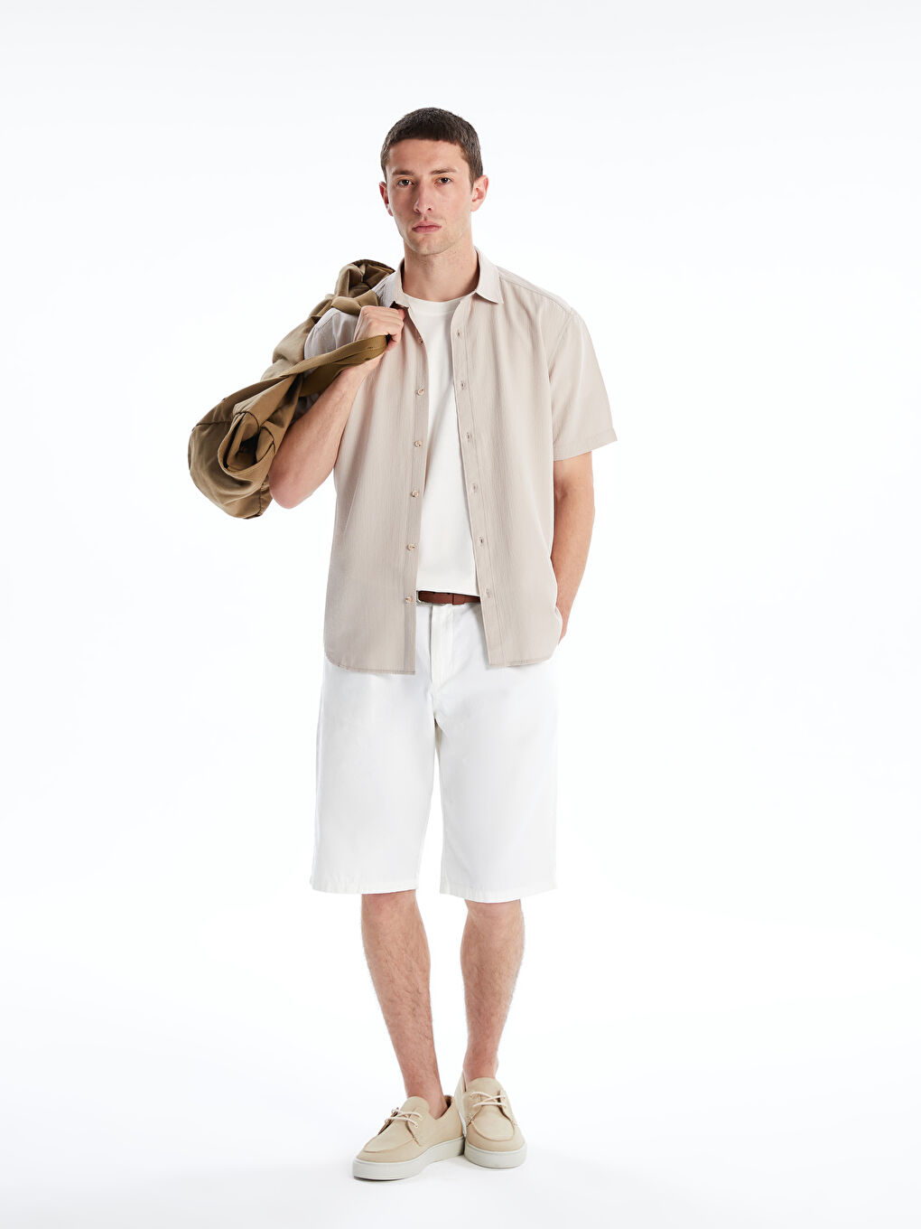 Regular Fit Short Sleeve Men's Shirt-1