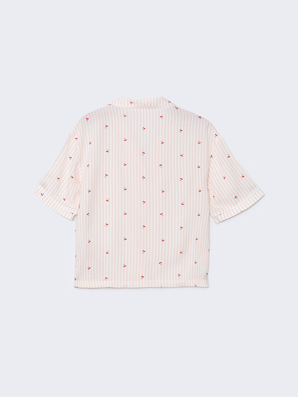 LCW DREAM Pembe Gömlek Yaka Baskılı Kadın Pijama Takımı - 7