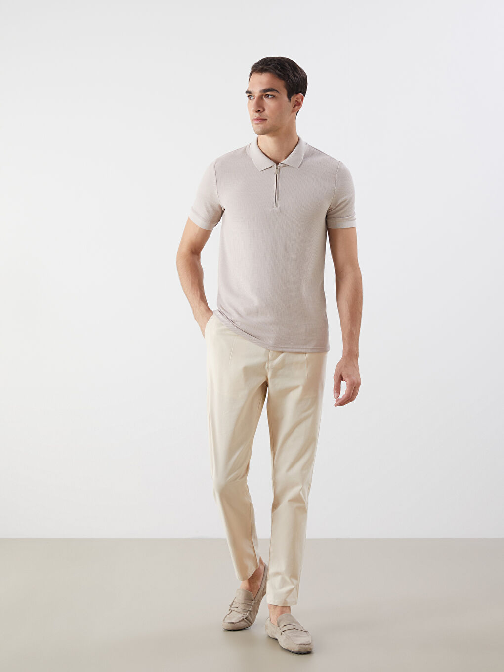 T-shirt pour Hommes en Jersey à Col roulé-1