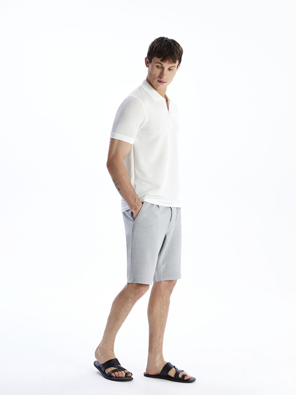 T-shirt pour Hommes en Jersey à Col roulé-1