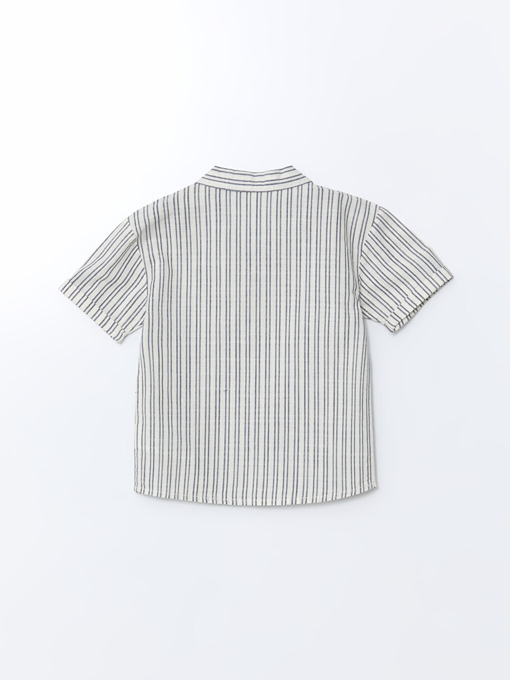 Bej Çizgili Erkek Çocuk Gömlek-1