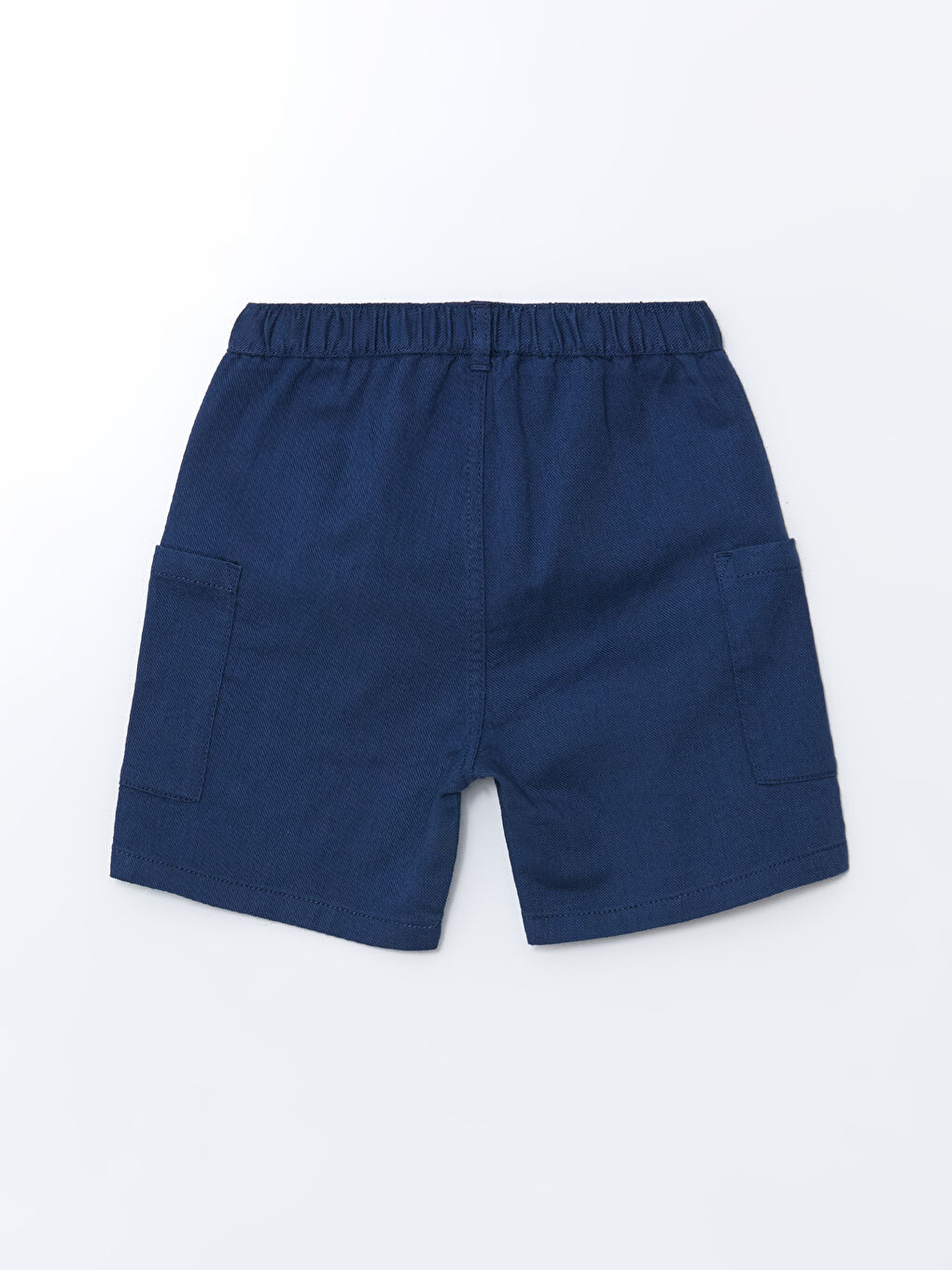 İndigo Beli Lastikli Cepli Erkek Çocuk Şort-1