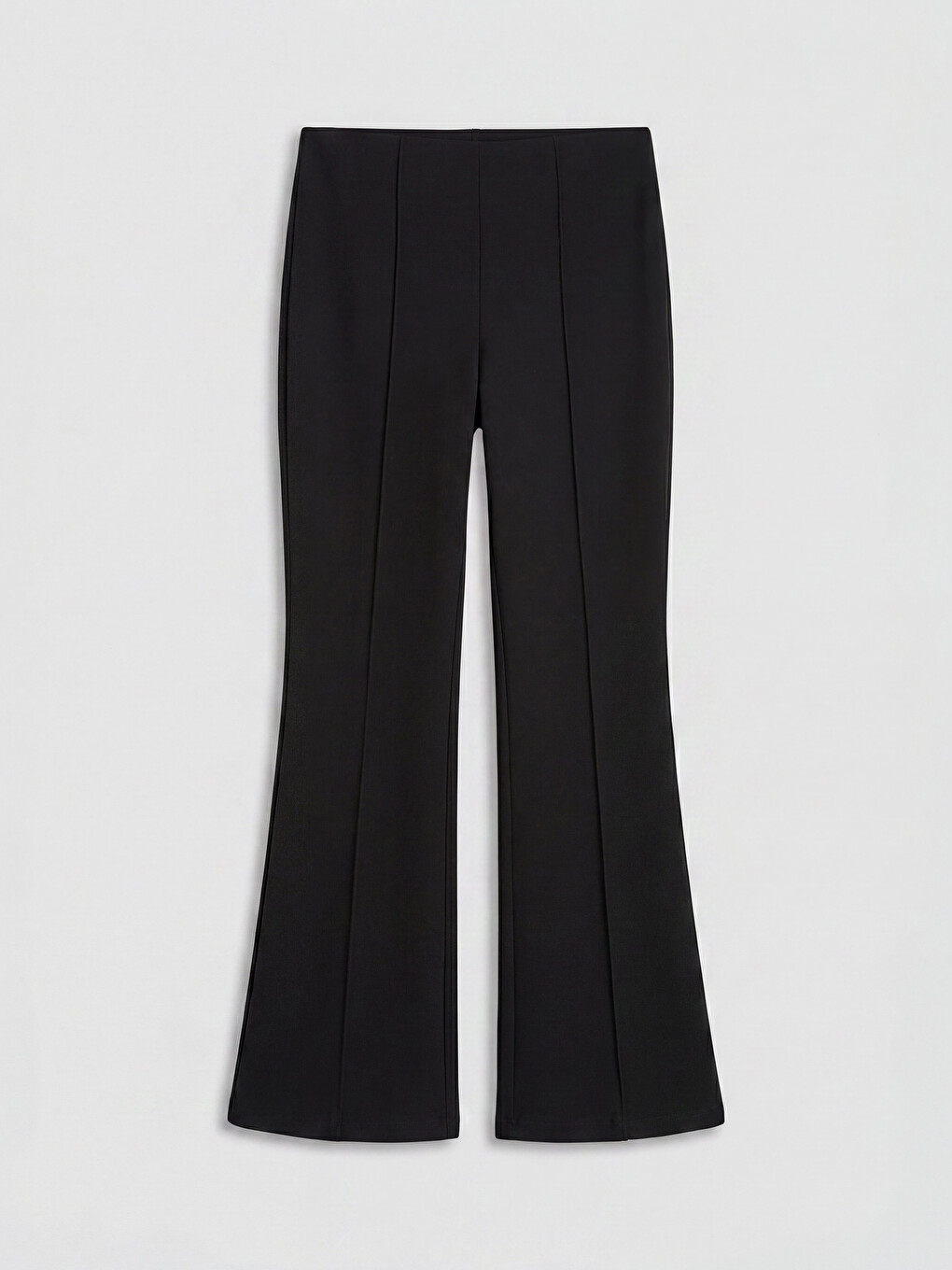 Siyah Loose Fit Geniş Paça Kadın Pantolon-4