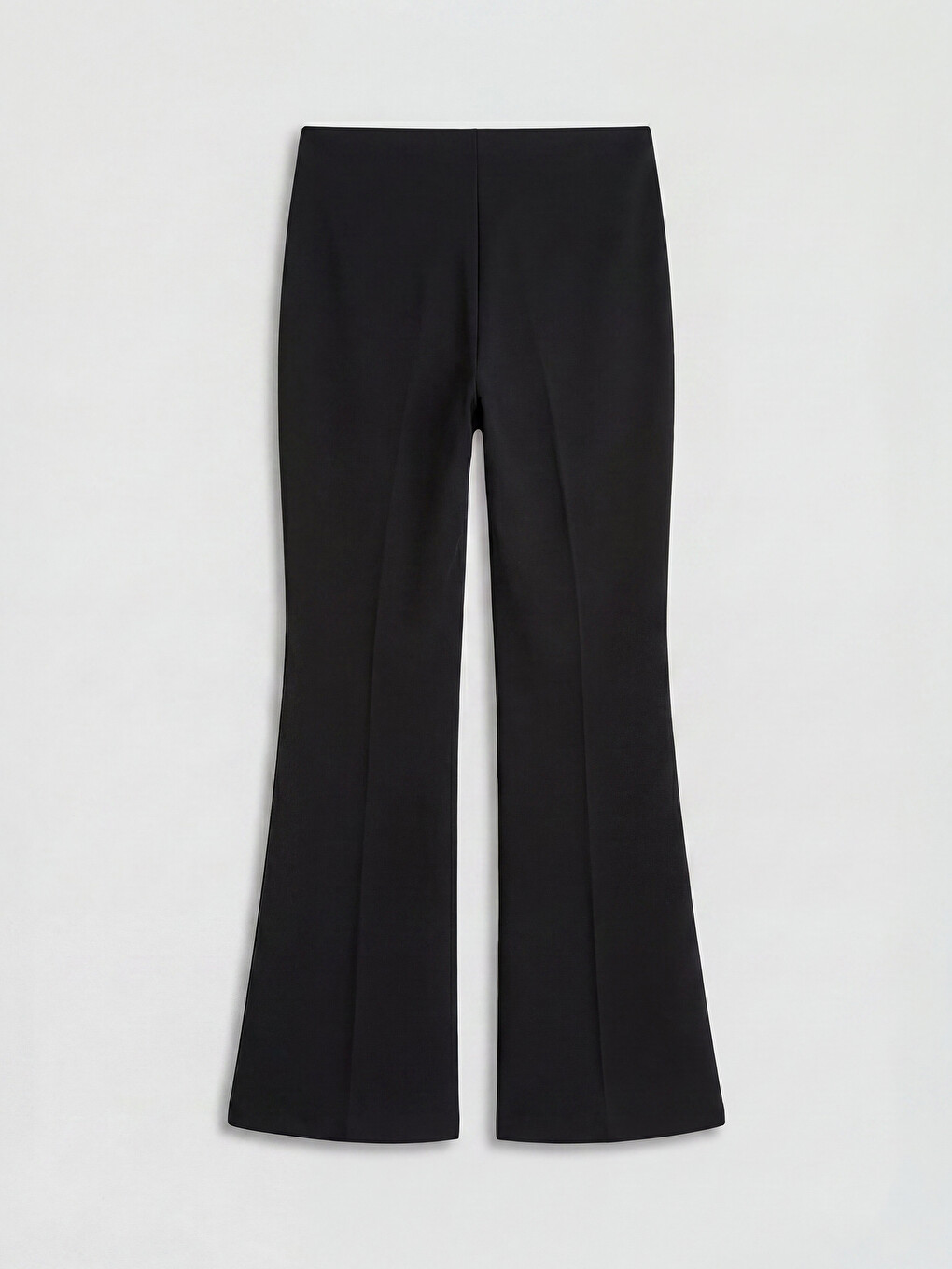 Siyah Loose Fit Geniş Paça Kadın Pantolon-5