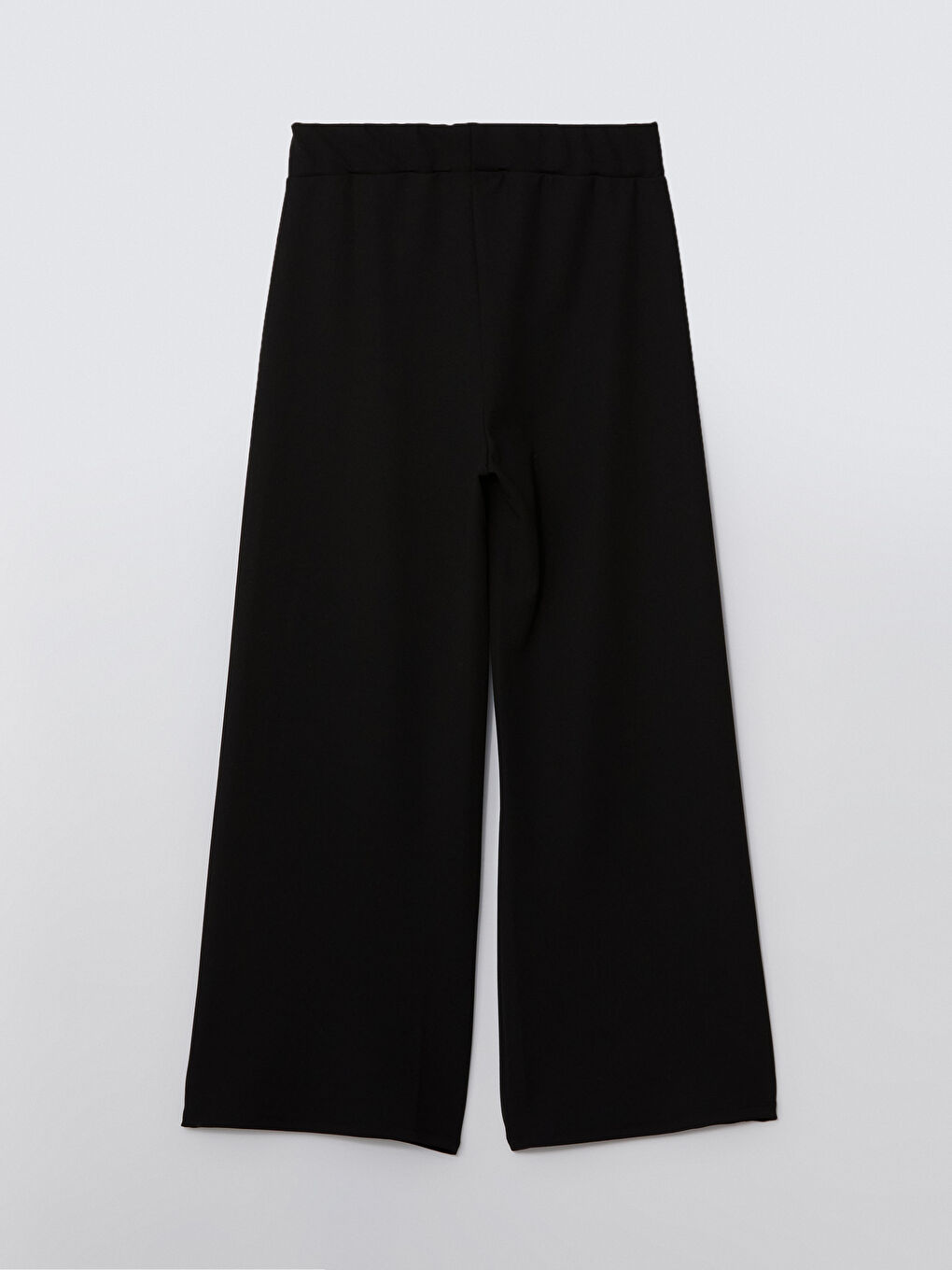 Siyah Loose Fit Geniş Paça Kadın Pantolon-6