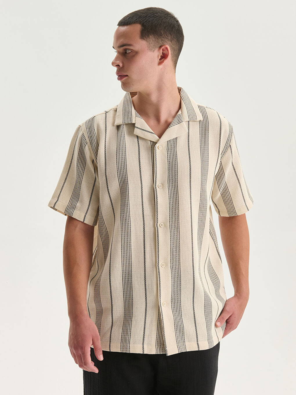 XSIDE Man INDIGO Shirt -S5HH76Z8-LGB