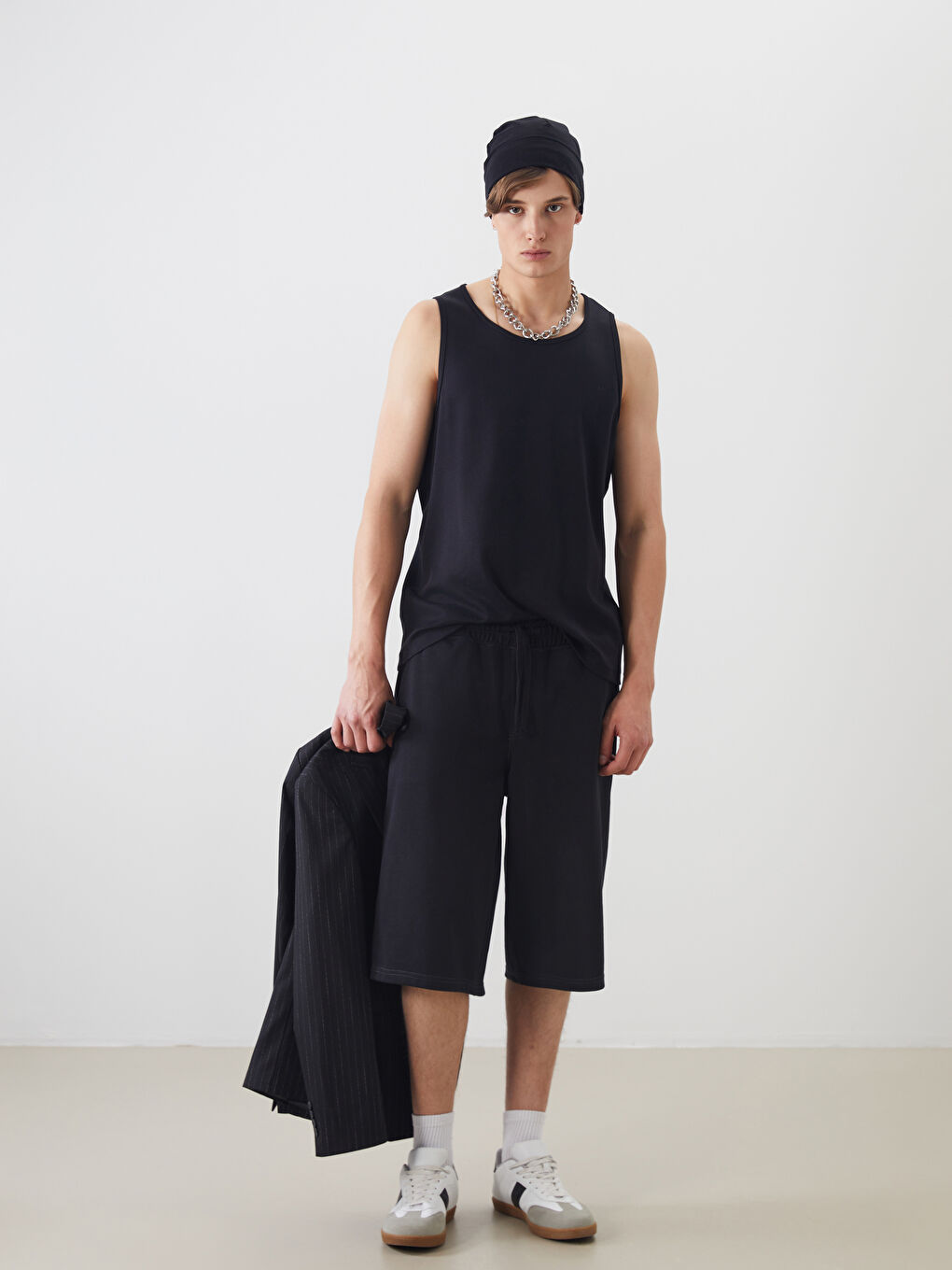 Crew Neck Men's Sleeveless T-Shirt-1