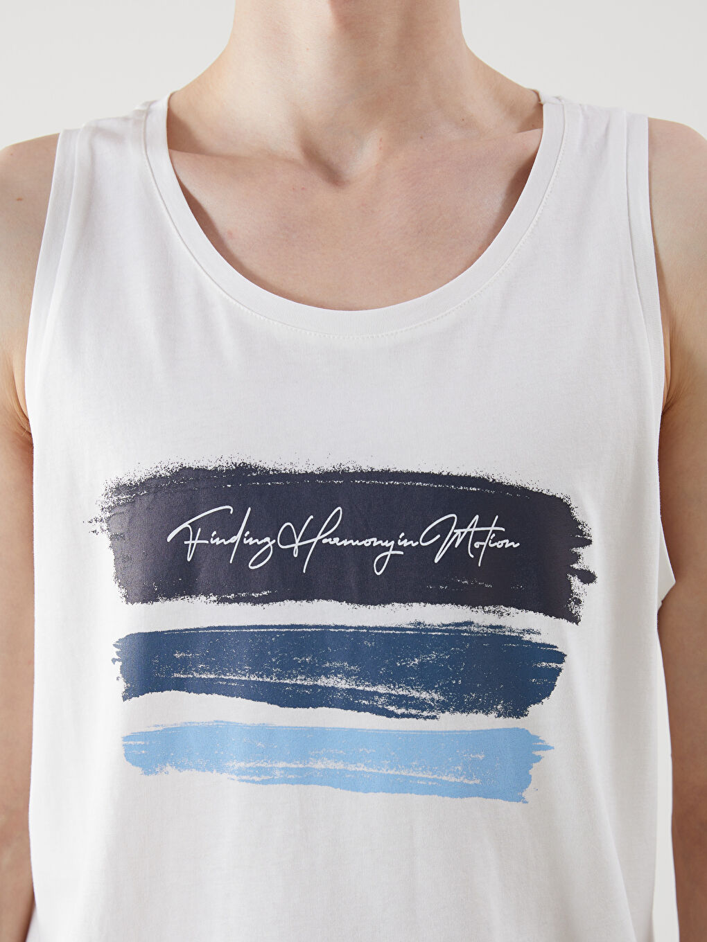 XSIDE Crew Neck Printed Men's Sleeveless T-Shirt -S5HH94Z8-R9J