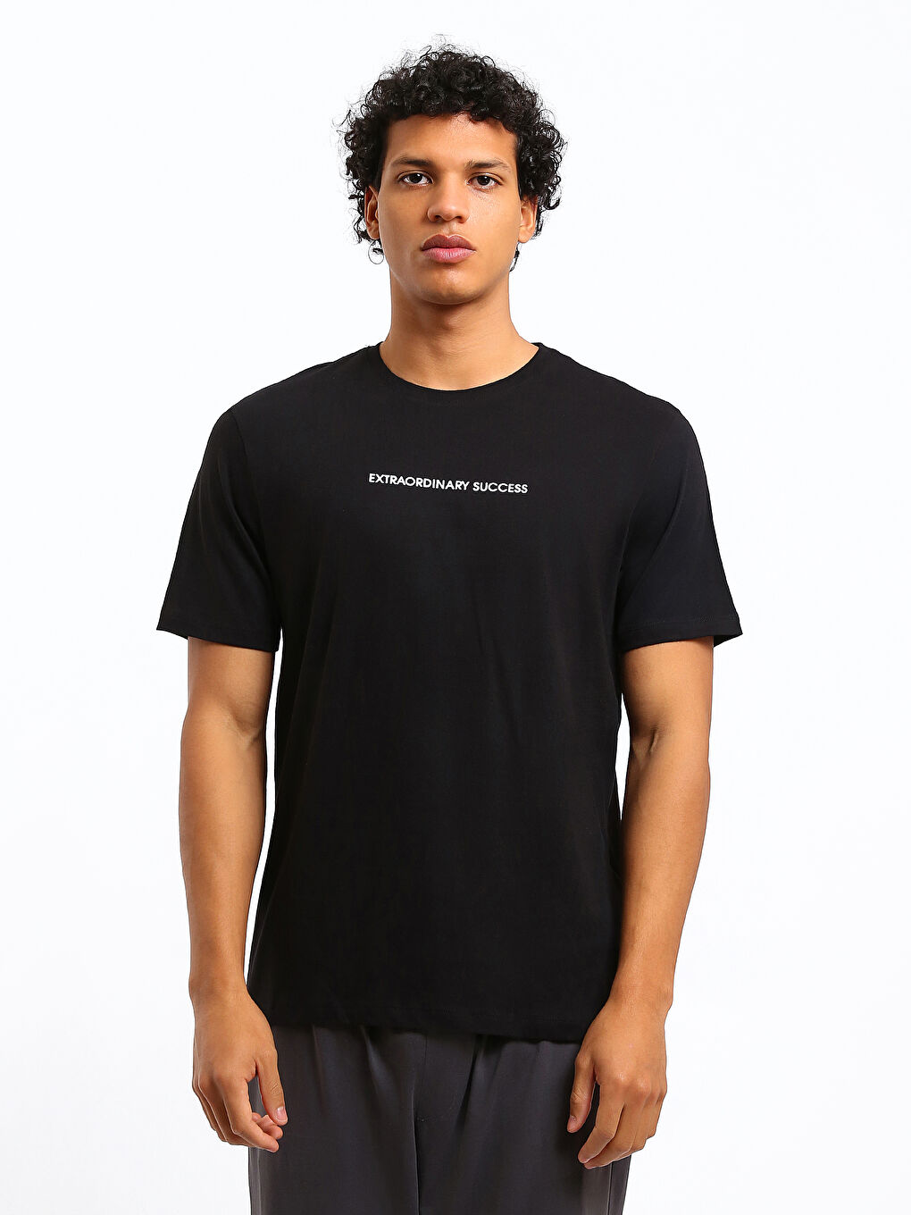 Crew Neck Printed Men's T-Shirt