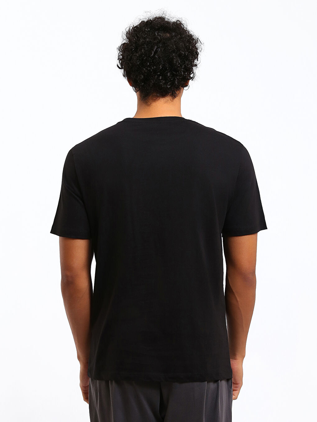 Crew Neck Printed Men's T-Shirt-4