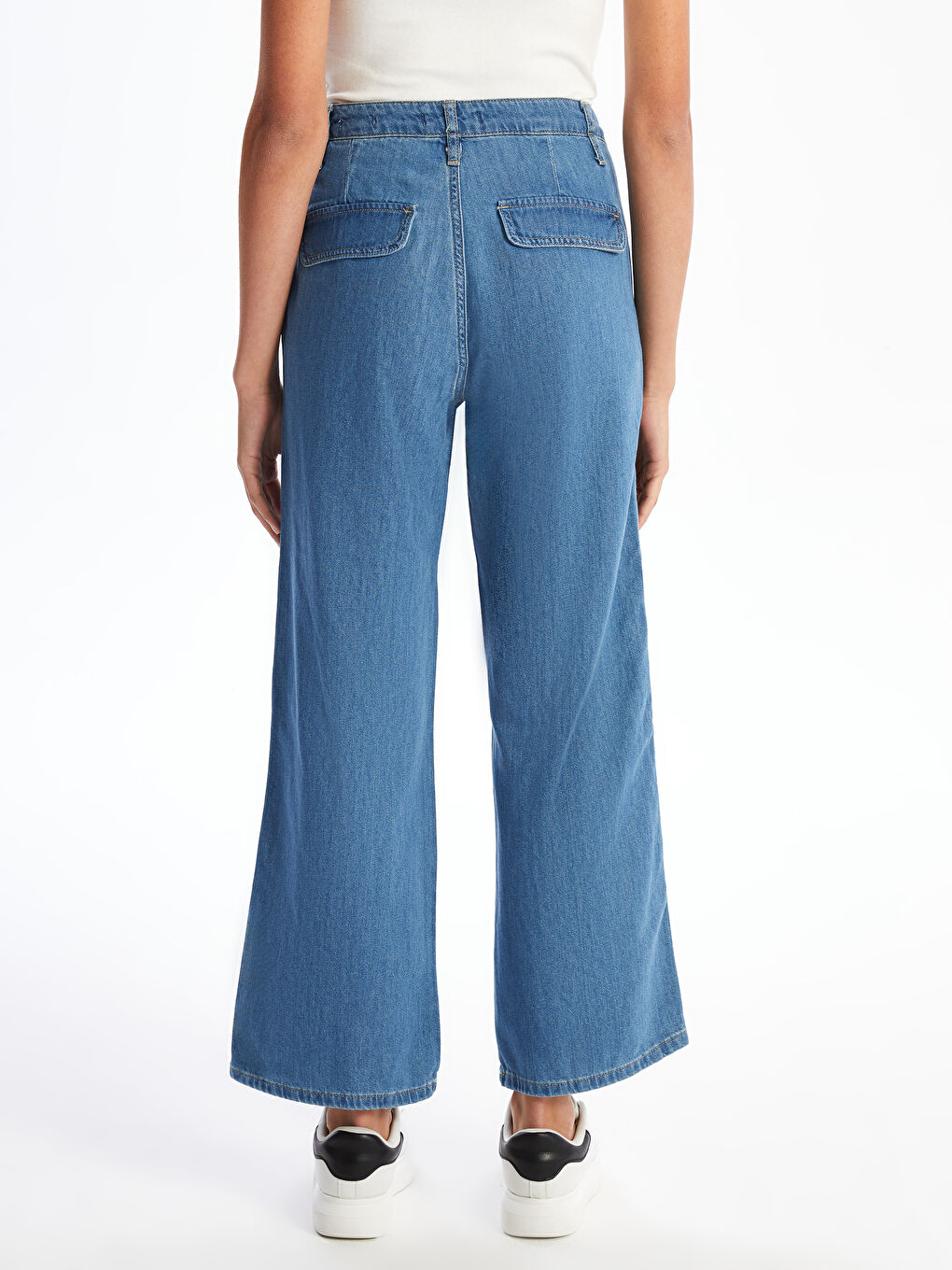 Wideleg Women's Cargo Jean Pants -S5HI92Z8-507