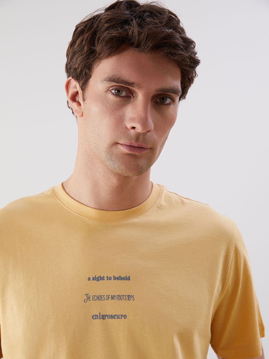 XSIDE Crew Neck Printed Jersey Men's T-Shirt -S5HJ07Z8-Y0D
