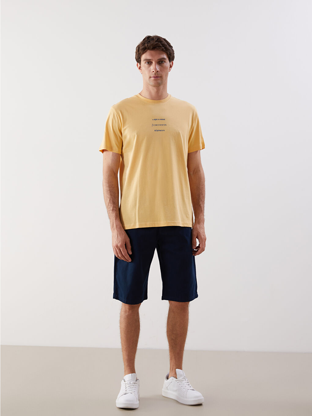 XSIDE Crew Neck Printed Jersey Men's T-Shirt -S5HJ07Z8-Y0D