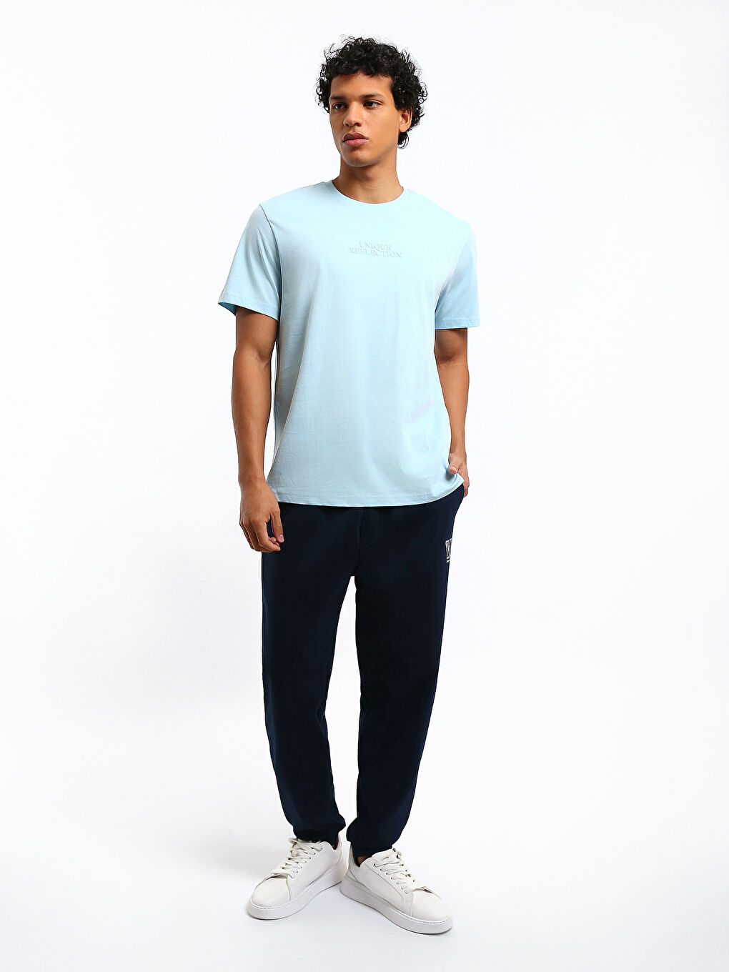 Crew Neck Printed Jersey Men's T-Shirt-1