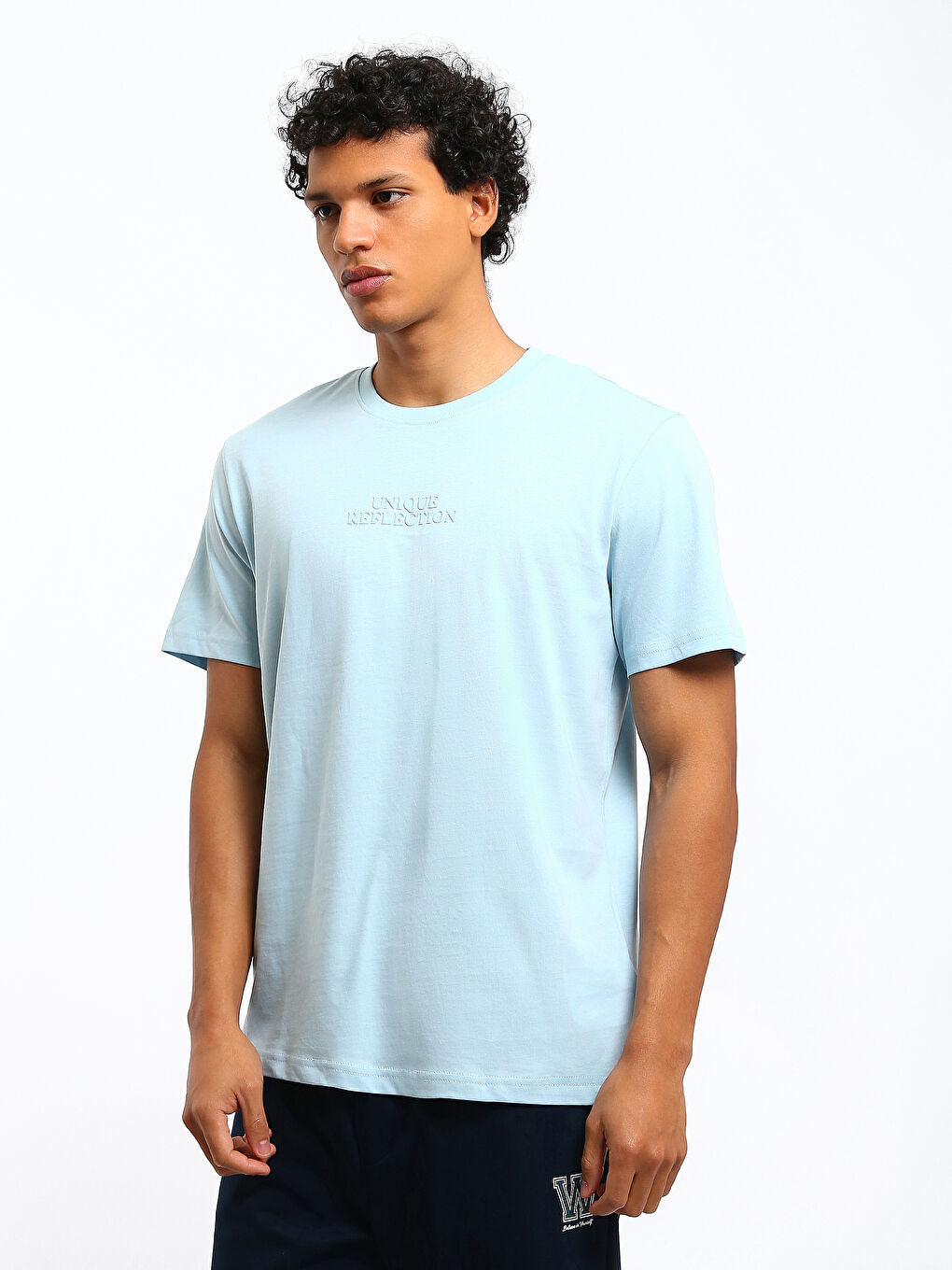 Crew Neck Printed Jersey Men's T-Shirt-3