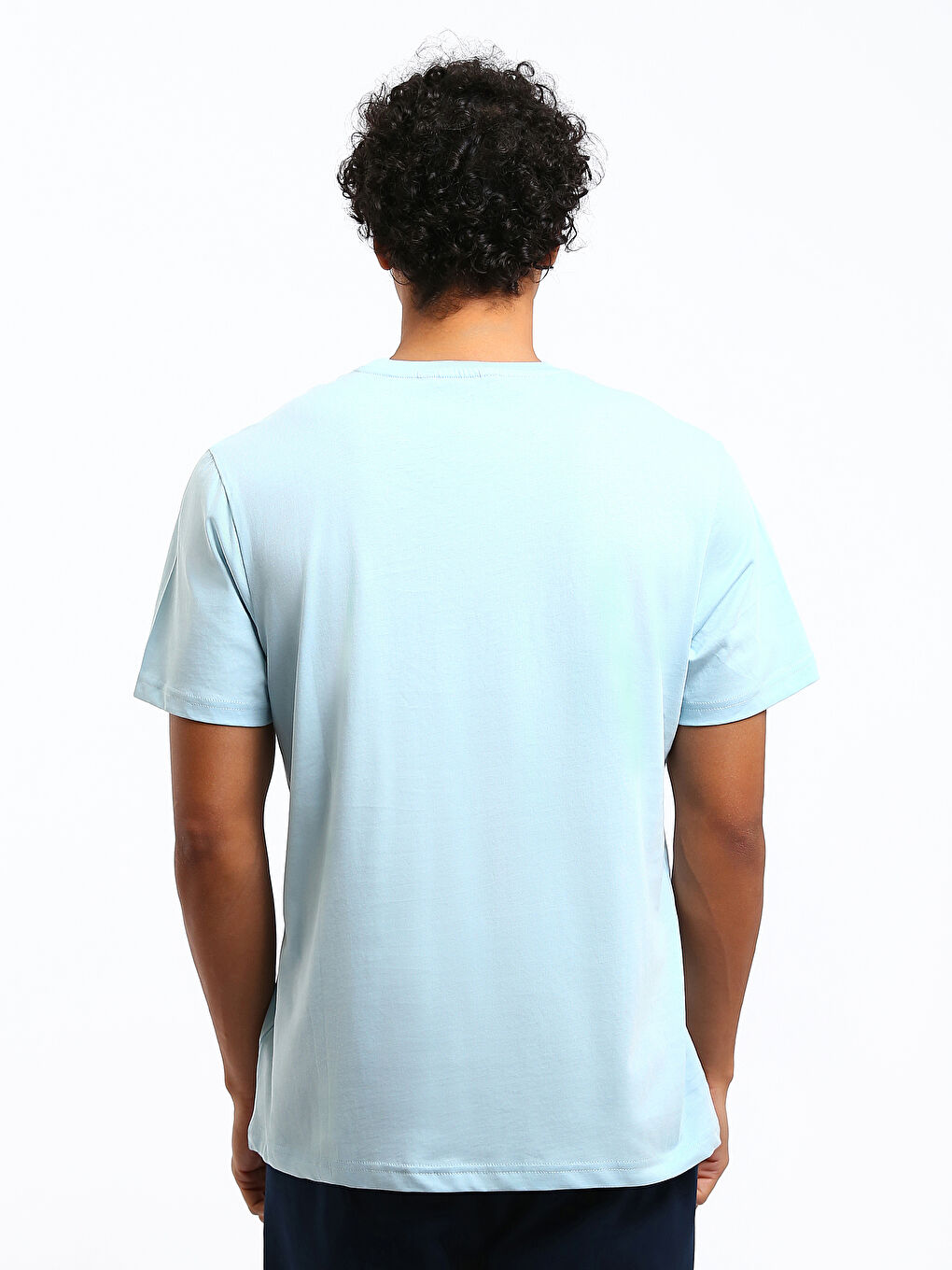 Crew Neck Printed Jersey Men's T-Shirt-4