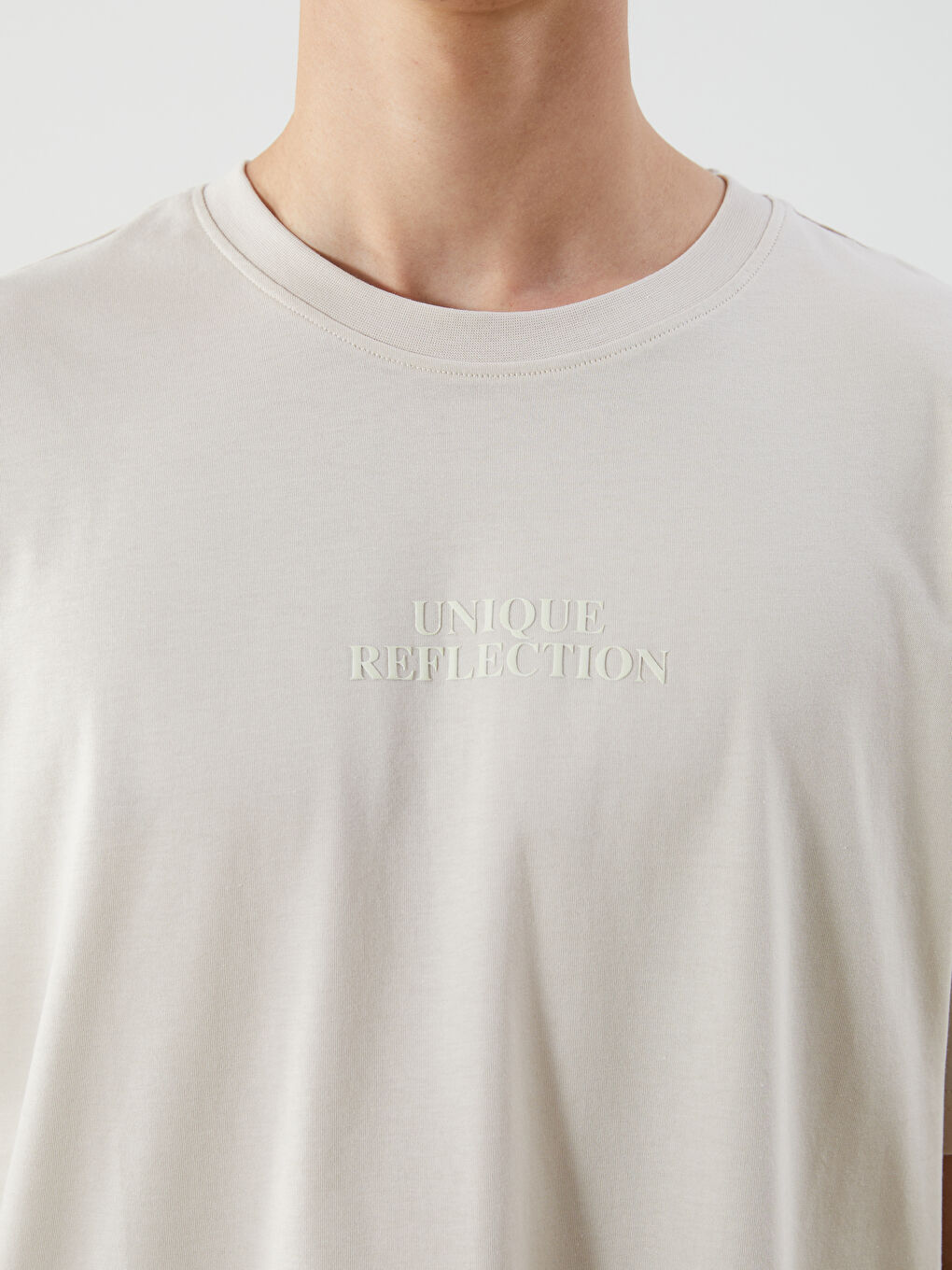 Crew Neck Printed Jersey Men's T-Shirt-2