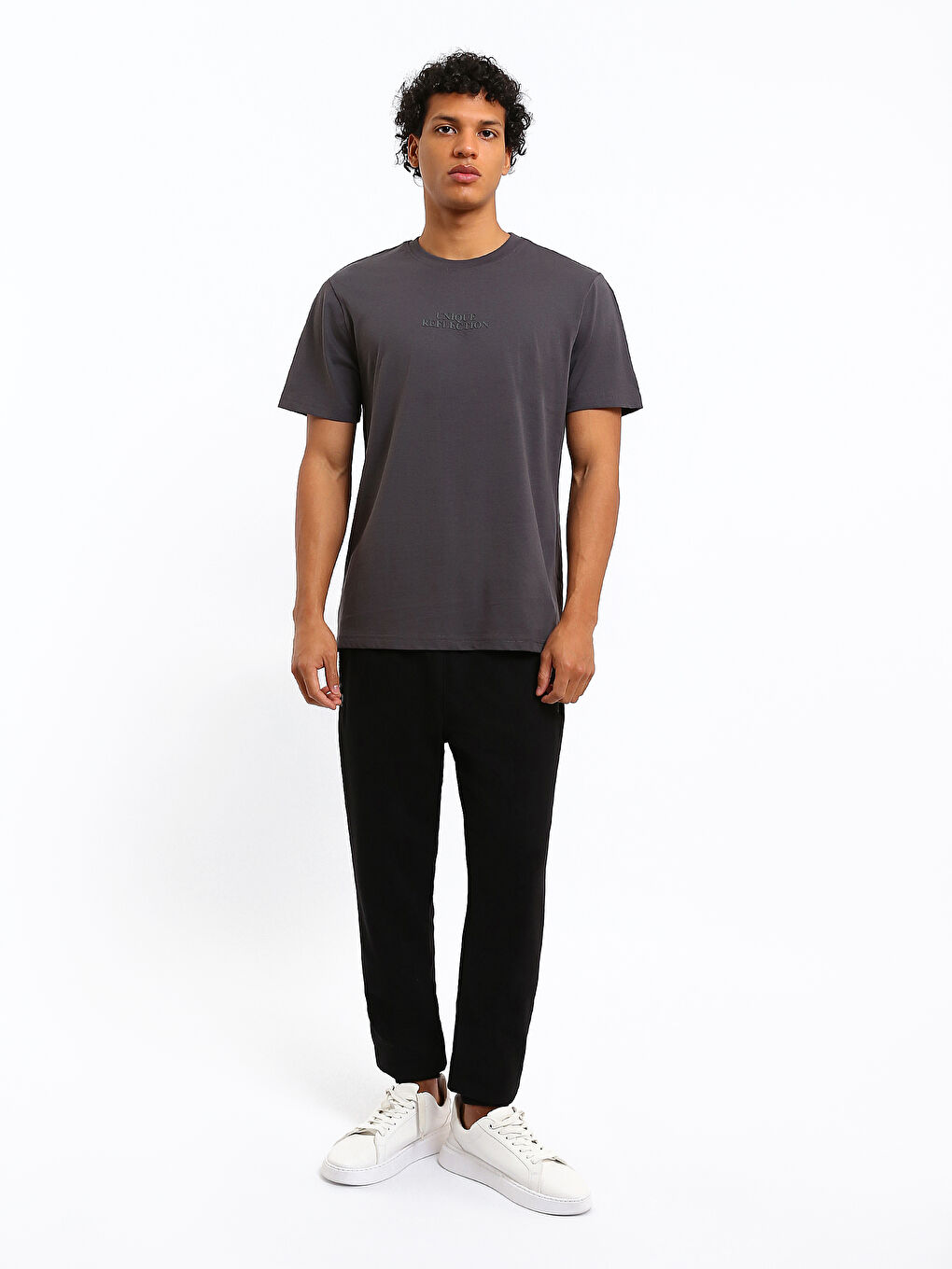 Crew Neck Printed Jersey Men's T-Shirt-1