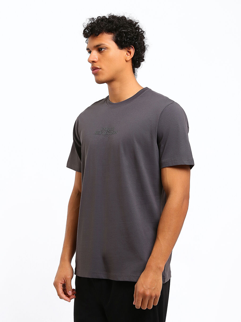 Crew Neck Printed Jersey Men's T-Shirt-3