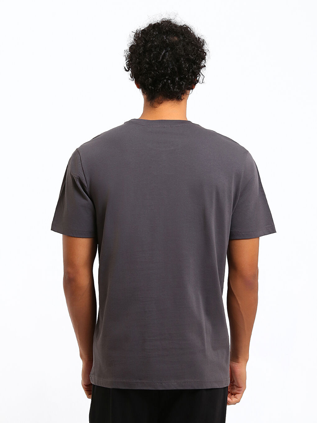 Crew Neck Printed Jersey Men's T-Shirt-4