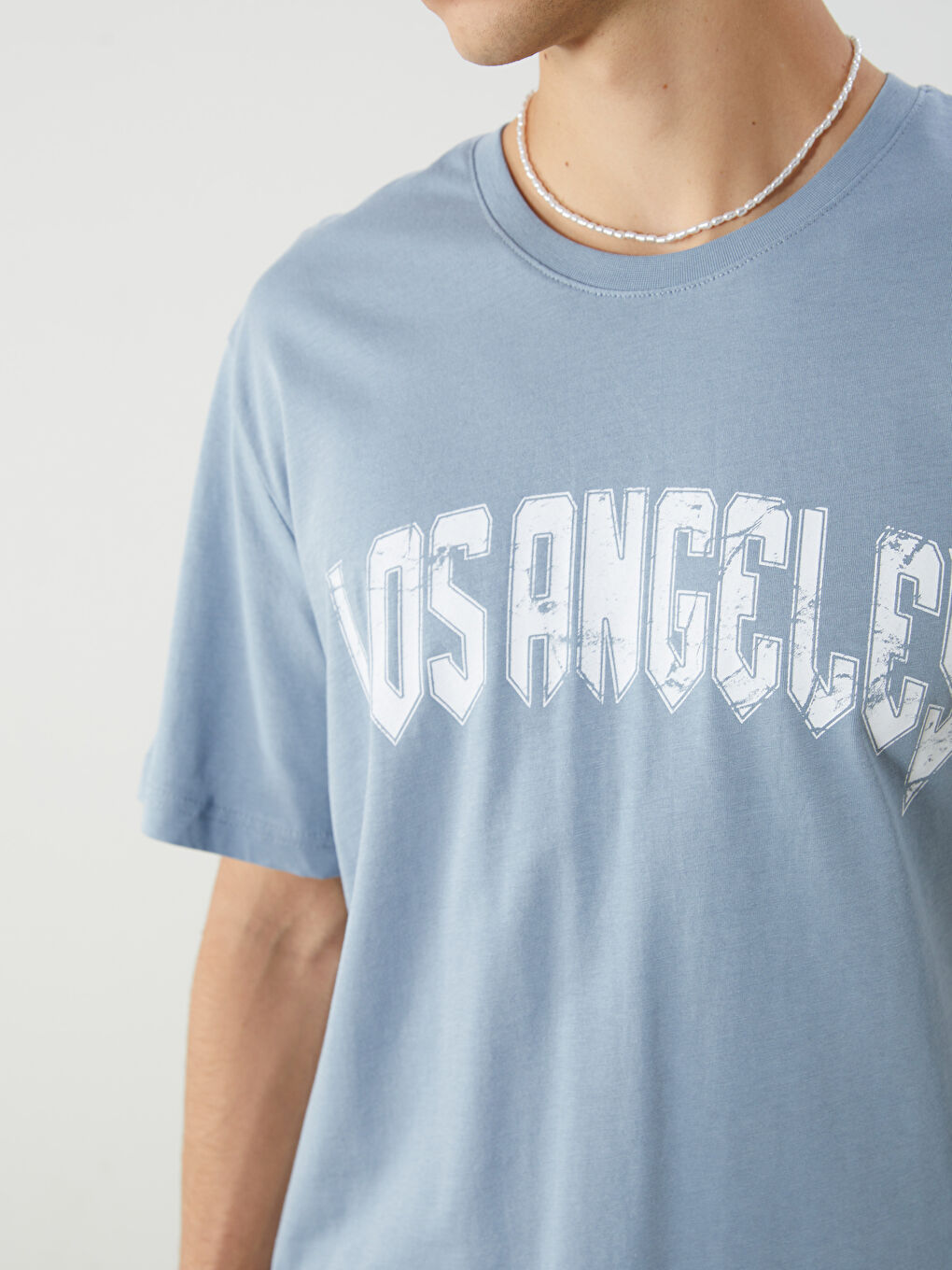 XSIDE Crew Neck Printed Jersey Men's T-Shirt -S5HJ45Z8-VBW