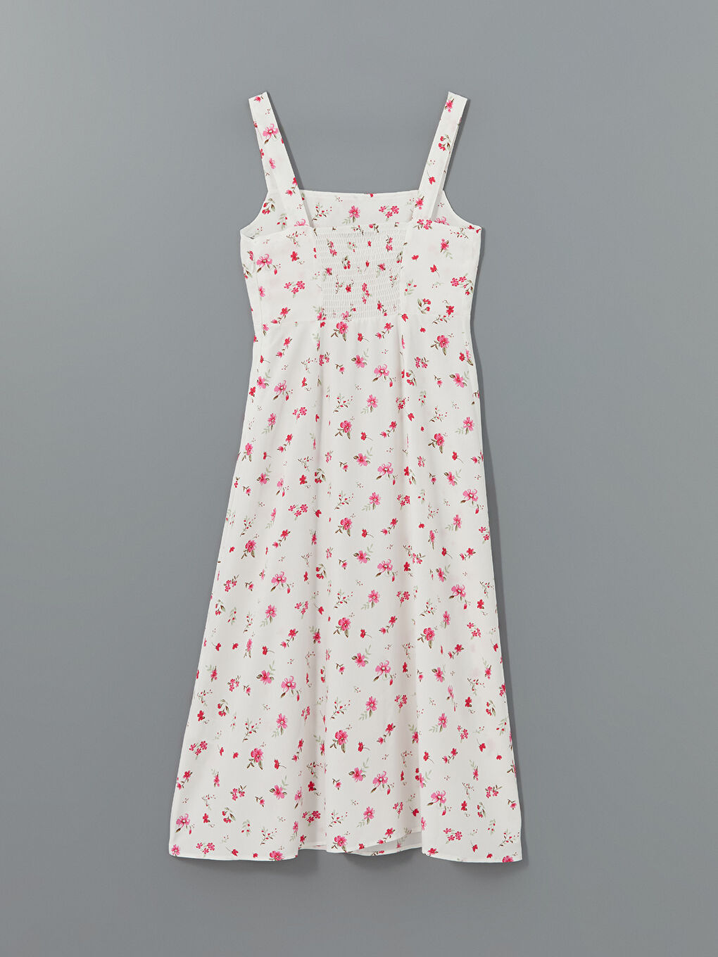 Square Collar Floral Women's Dress -S5HJ46Z8-R9J