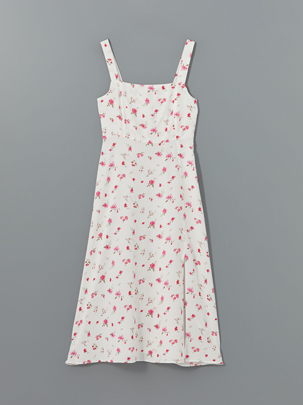 Square Collar Floral Women's Dress -S5HJ46Z8-R9J
