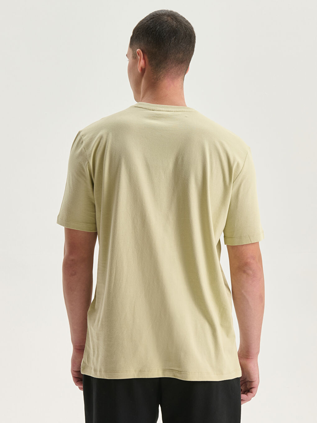 Crew Neck Printed Jersey Men's T-Shirt-3