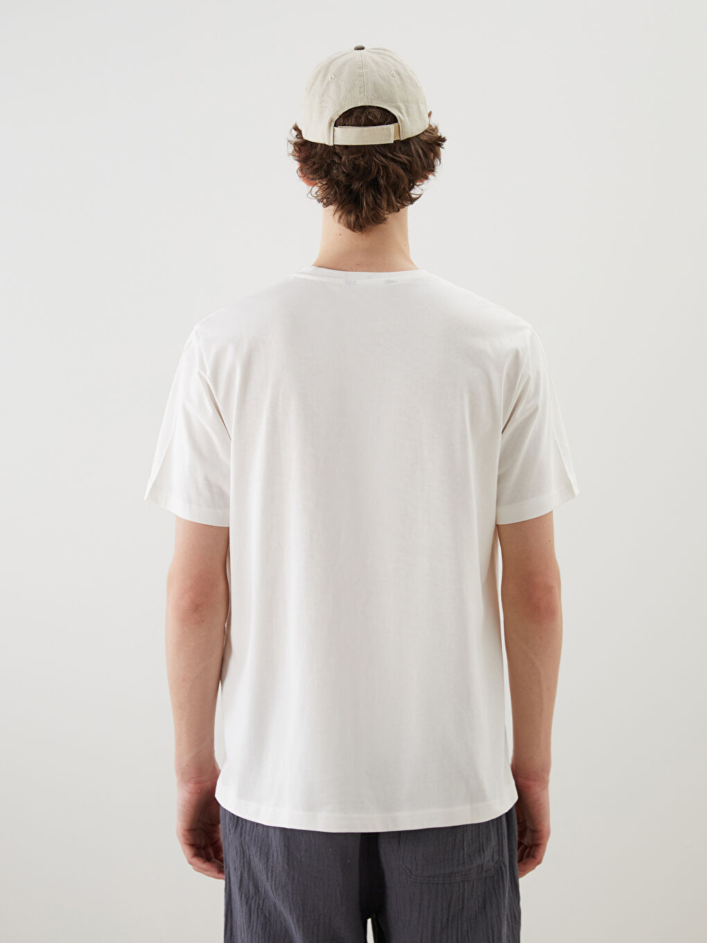 Crew Neck Printed Jersey Men's T-Shirt-3