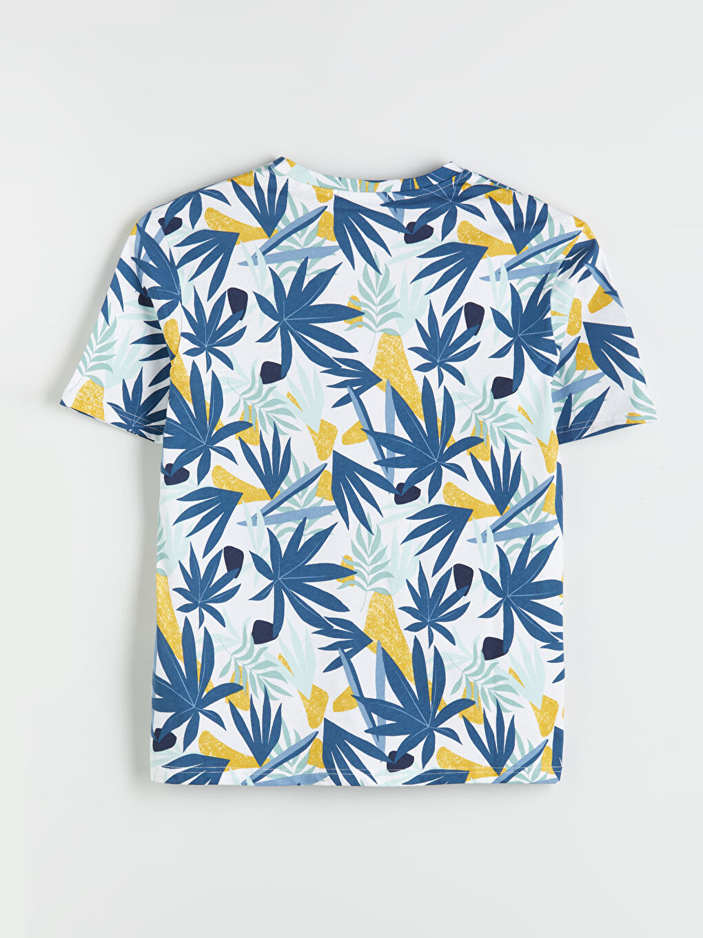 Crew Neck Printed Jersey Men's T-Shirt-5