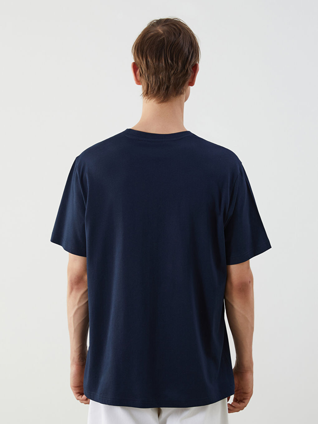 T-shirt en Jersey Imprimé à Col Rond pour Hommes-3