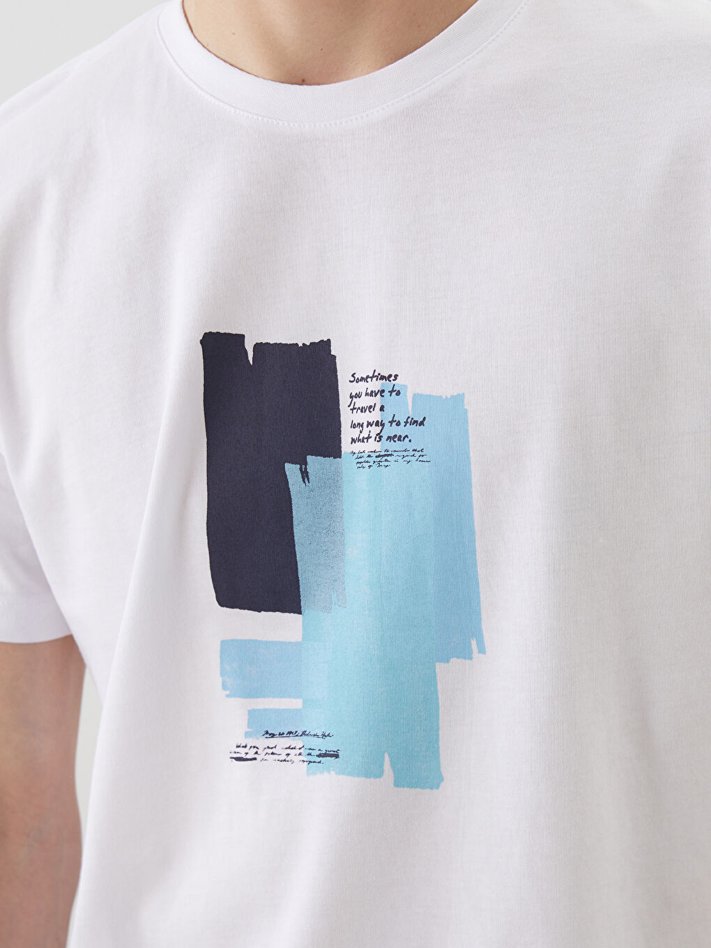 Crew Neck Printed Jersey Men's T-Shirt-2