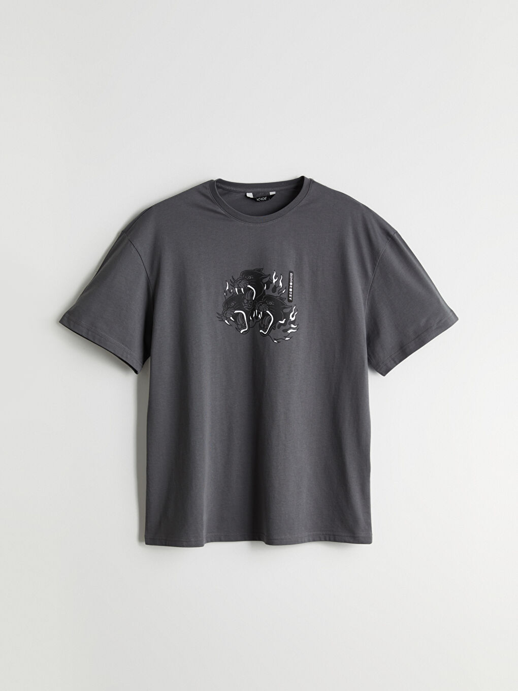 XSIDE Crew Neck Printed Jersey Men's T-Shirt -S5HK02Z8-YAN