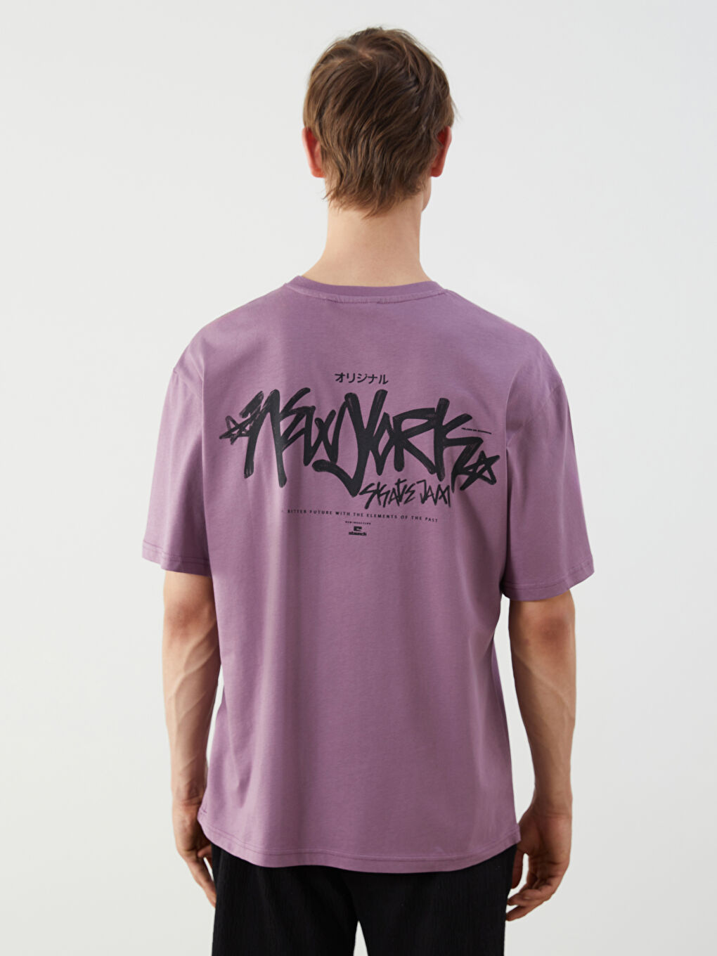 Crew Neck Printed Jersey Men's T-Shirt-3