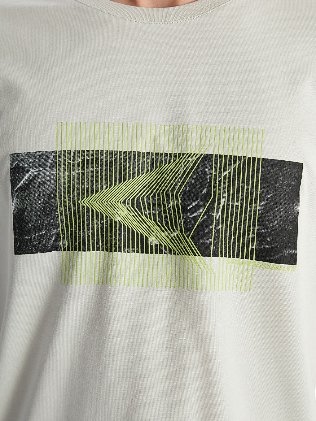 XSIDE Crew Neck Printed Jersey Men's T-Shirt -S5HK14Z8-S36