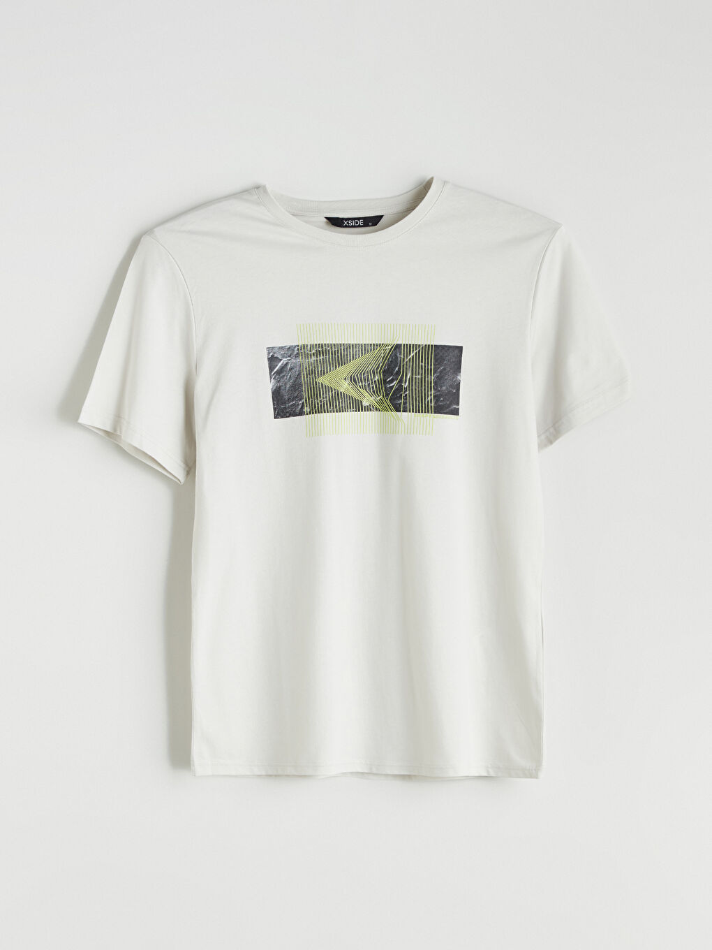 XSIDE Crew Neck Printed Jersey Men's T-Shirt -S5HK14Z8-S36