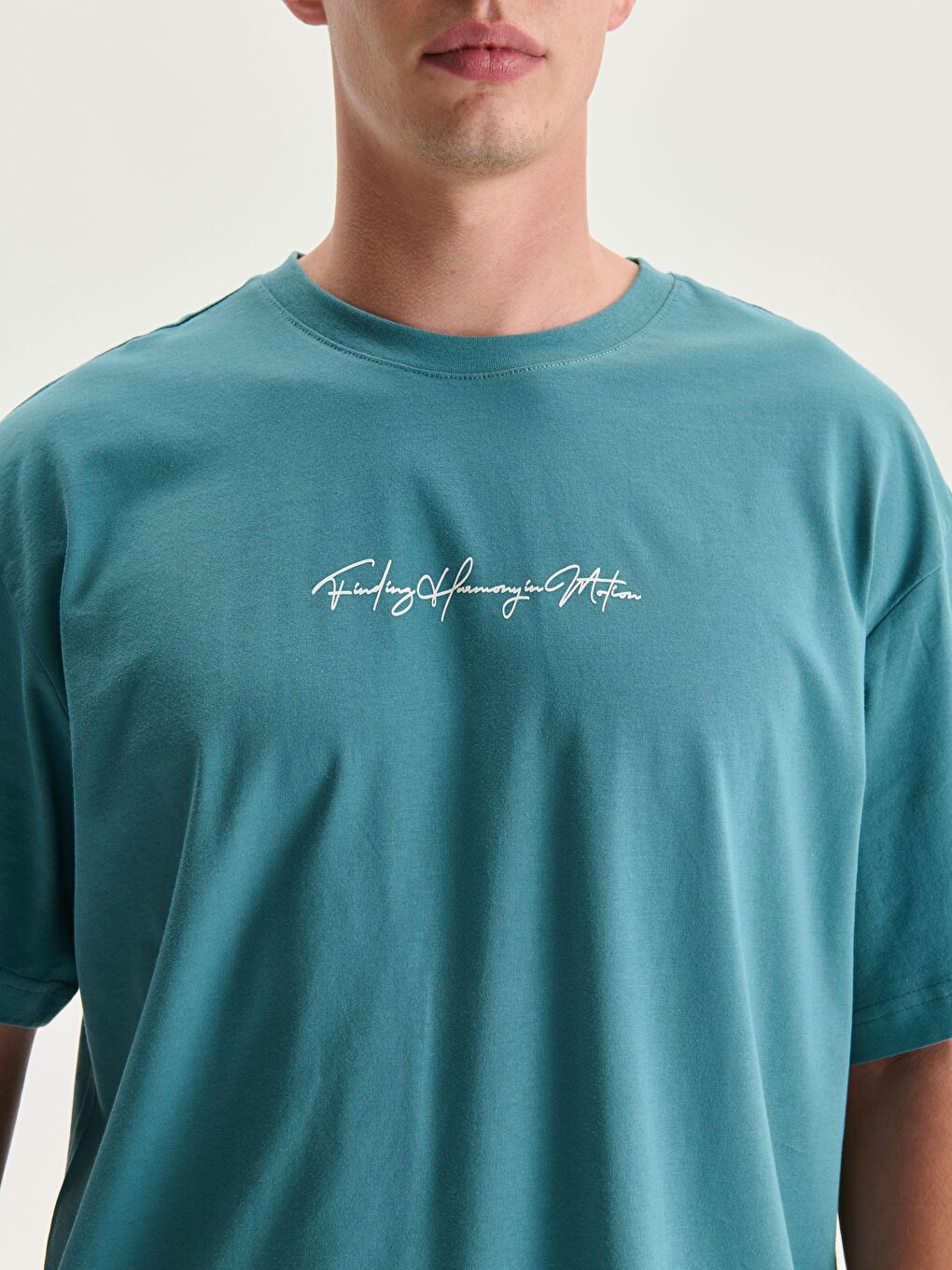 XSIDE Crew Neck Printed Jersey Men's T-Shirt -S5HK22Z8-YFS