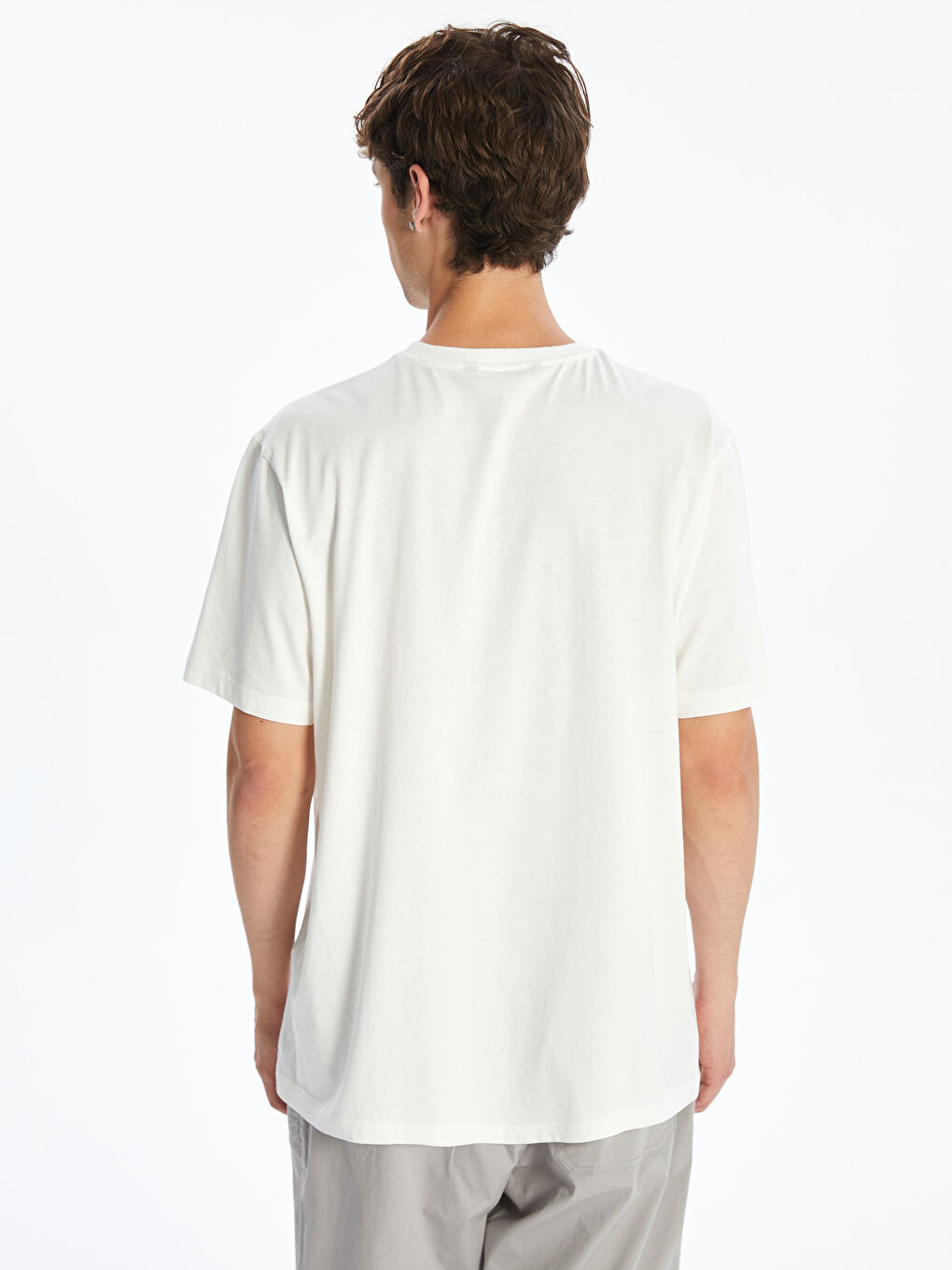 Crew Neck Printed Jersey Men's T-Shirt-3