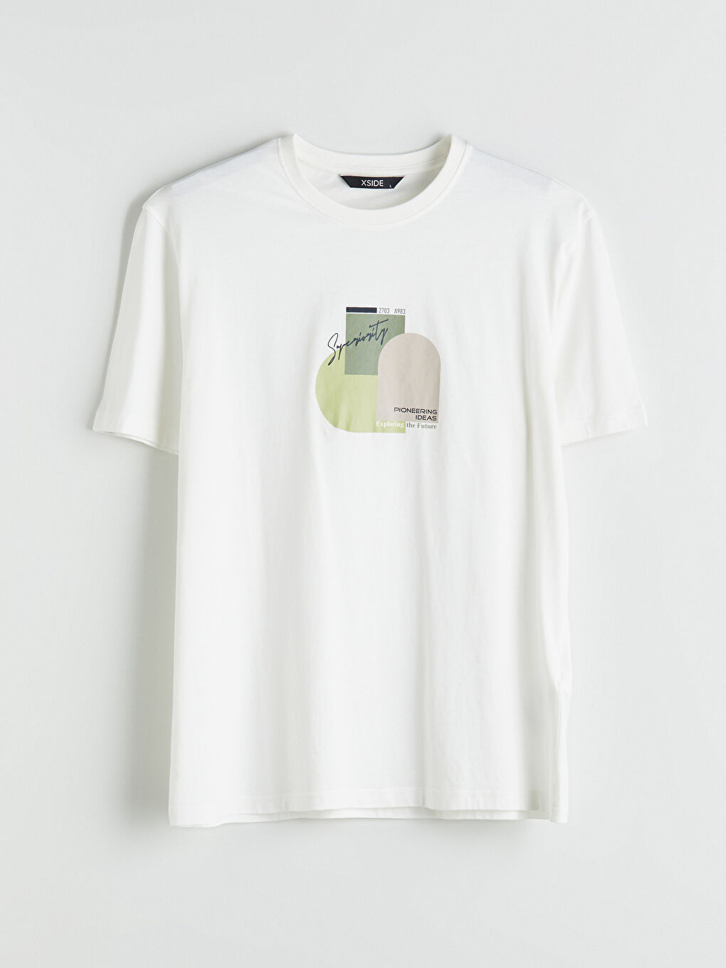 Crew Neck Printed Jersey Men's T-Shirt-4