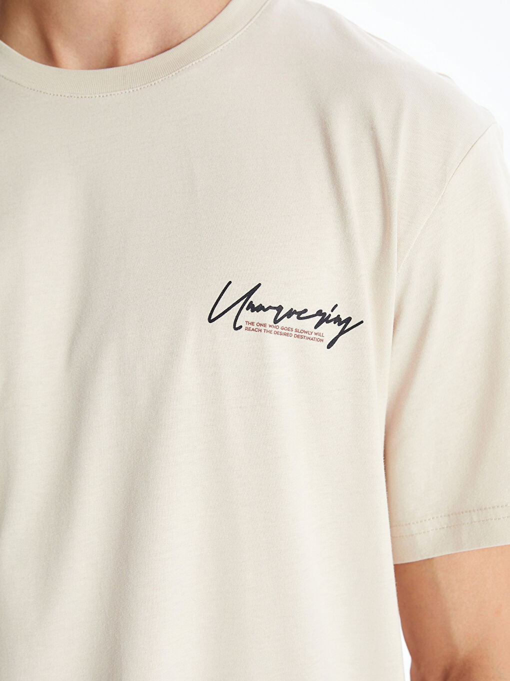 Crew Neck Printed Jersey Men's T-Shirt -S5HK29Z8-YJ2
